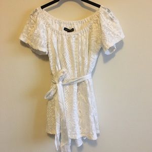 Banana Republic Lace Off The Shoulder Mini Dress